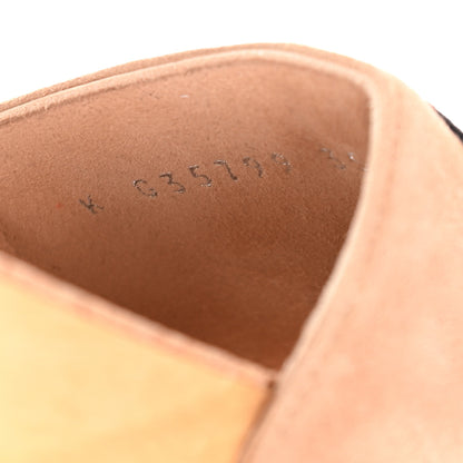 Chanel Suede Cork Mule Sandal 35 Beige Black 10 of 11