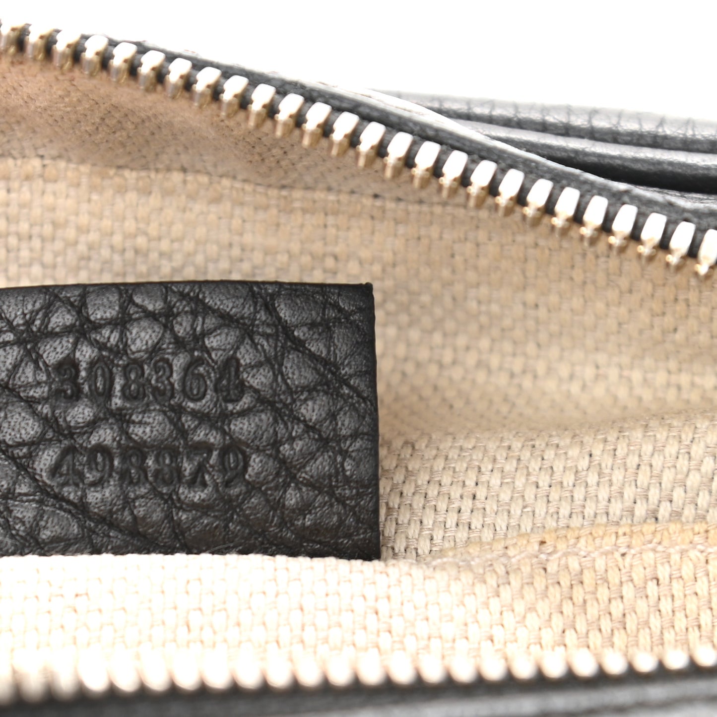 Pebbled Calfskin Small Soho Disco Bag Black