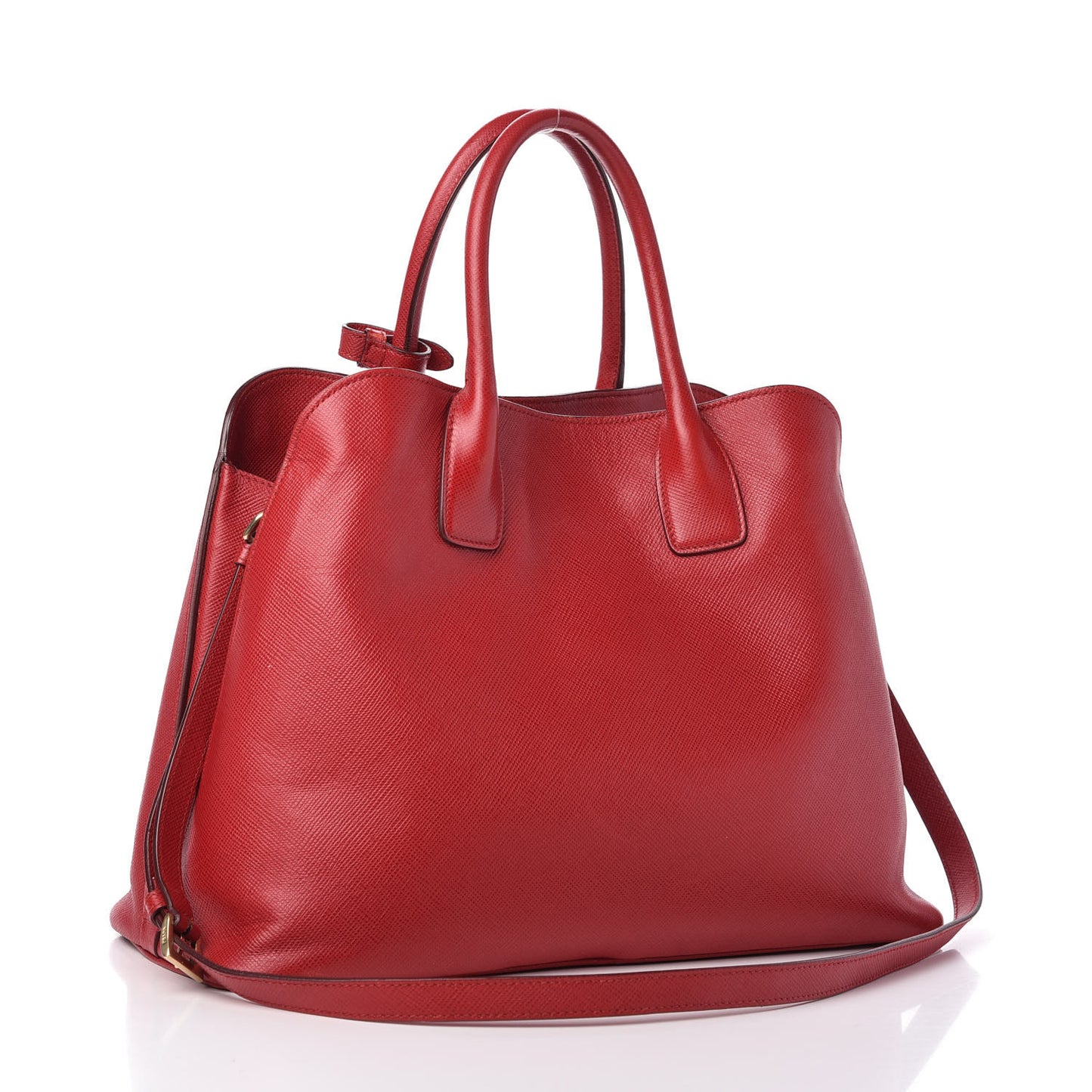 Saffiano Cuir Open Promenade Tote Fuoco