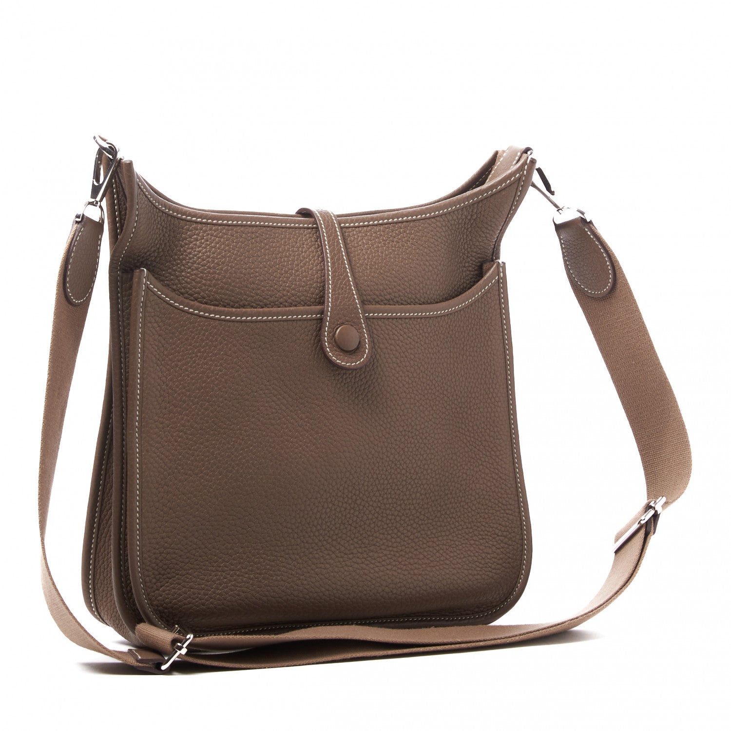 Hermes Taurillon Clemence Evelyne III PM Etoupe 2 of 9