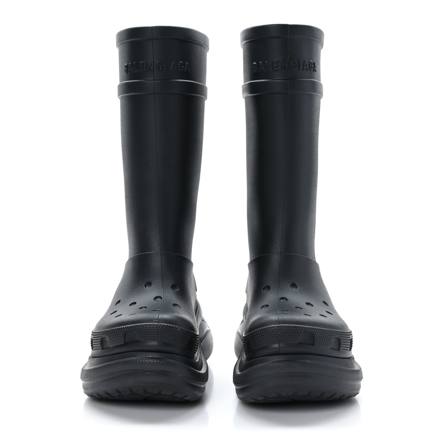 X CROCS Rubber Womens Rain Boots 37 Black