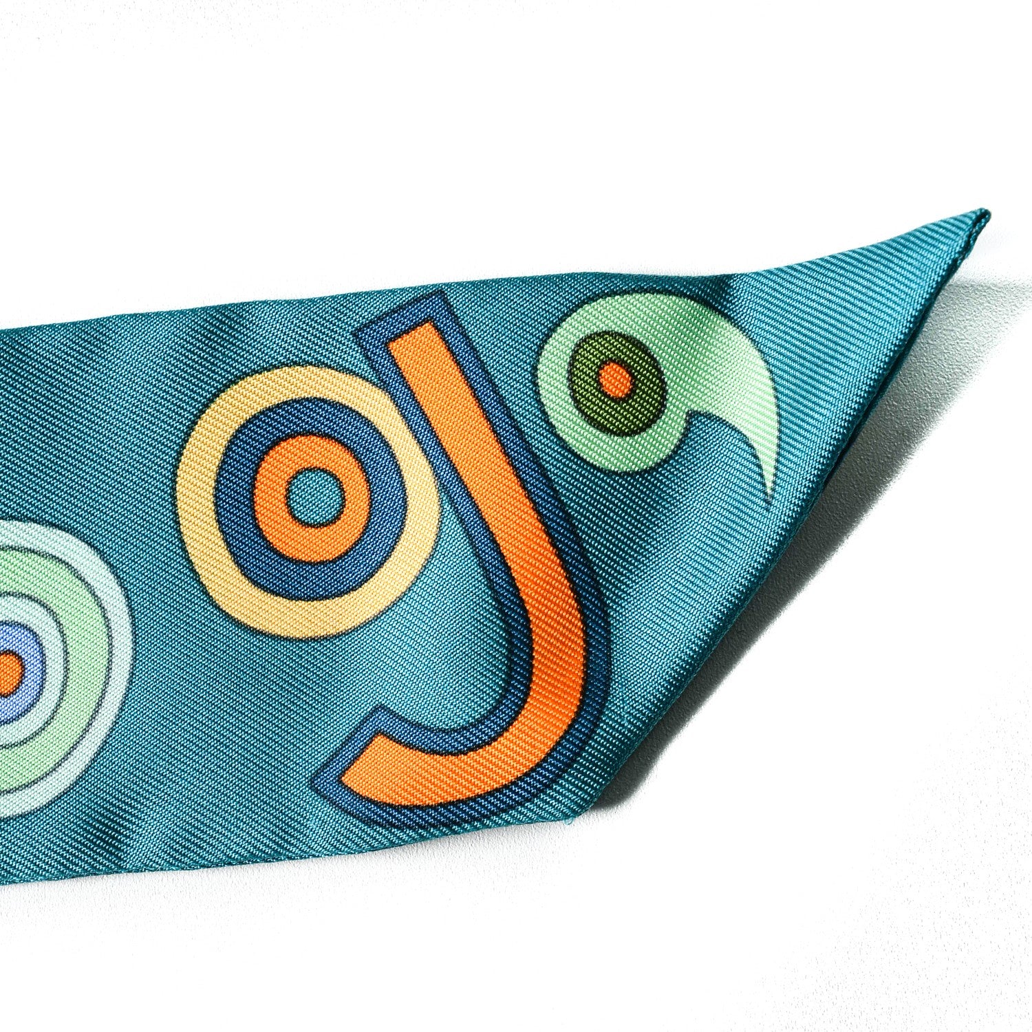 Hermes Silk Tohu Bohu Twilly Bleu Canard Multicolor 3 of 7