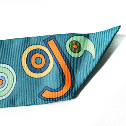 Hermes Silk Tohu Bohu Twilly Bleu Canard Multicolor 3 of 7