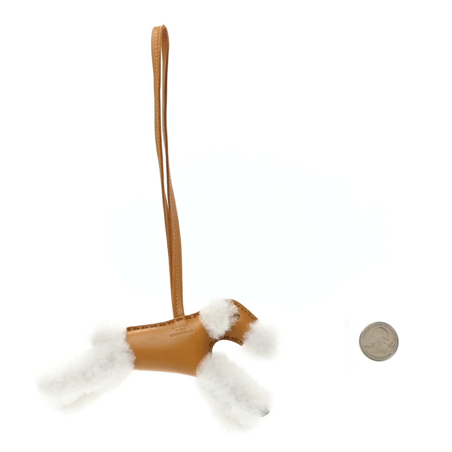 Milo Lambskin Shearling Budy Charm Biscuit