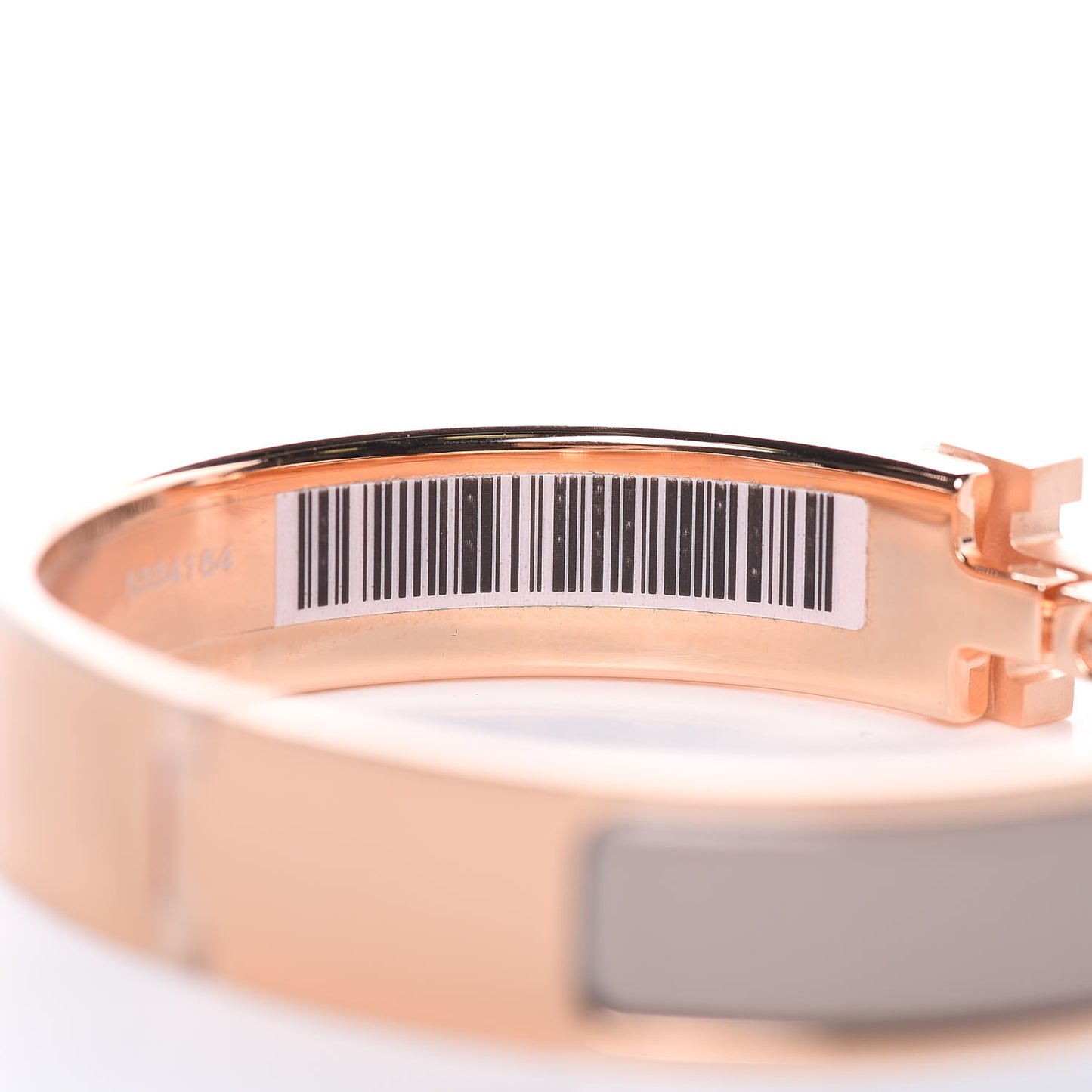 Enamel Narrow Clic Clac H Bracelet PM Marron Glace