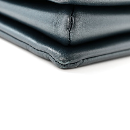 Louis Vuitton Metallic Lambskin Embossed Monogram Coussin PM Bleu 13 of 15