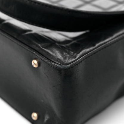 Chanel Lambskin Quilted Chocolate Bar Tote Black 10 of 17