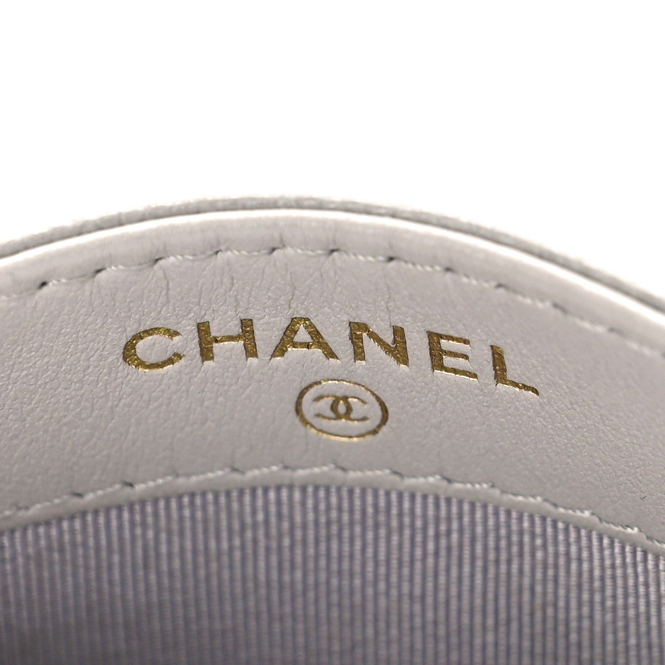 Chanel Caviar Quilted Card Holder Grey 6 of 10