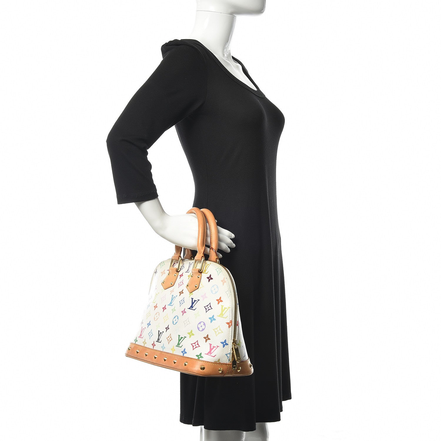 Louis Vuitton Monogram Multicolor Alma White 2 of 10