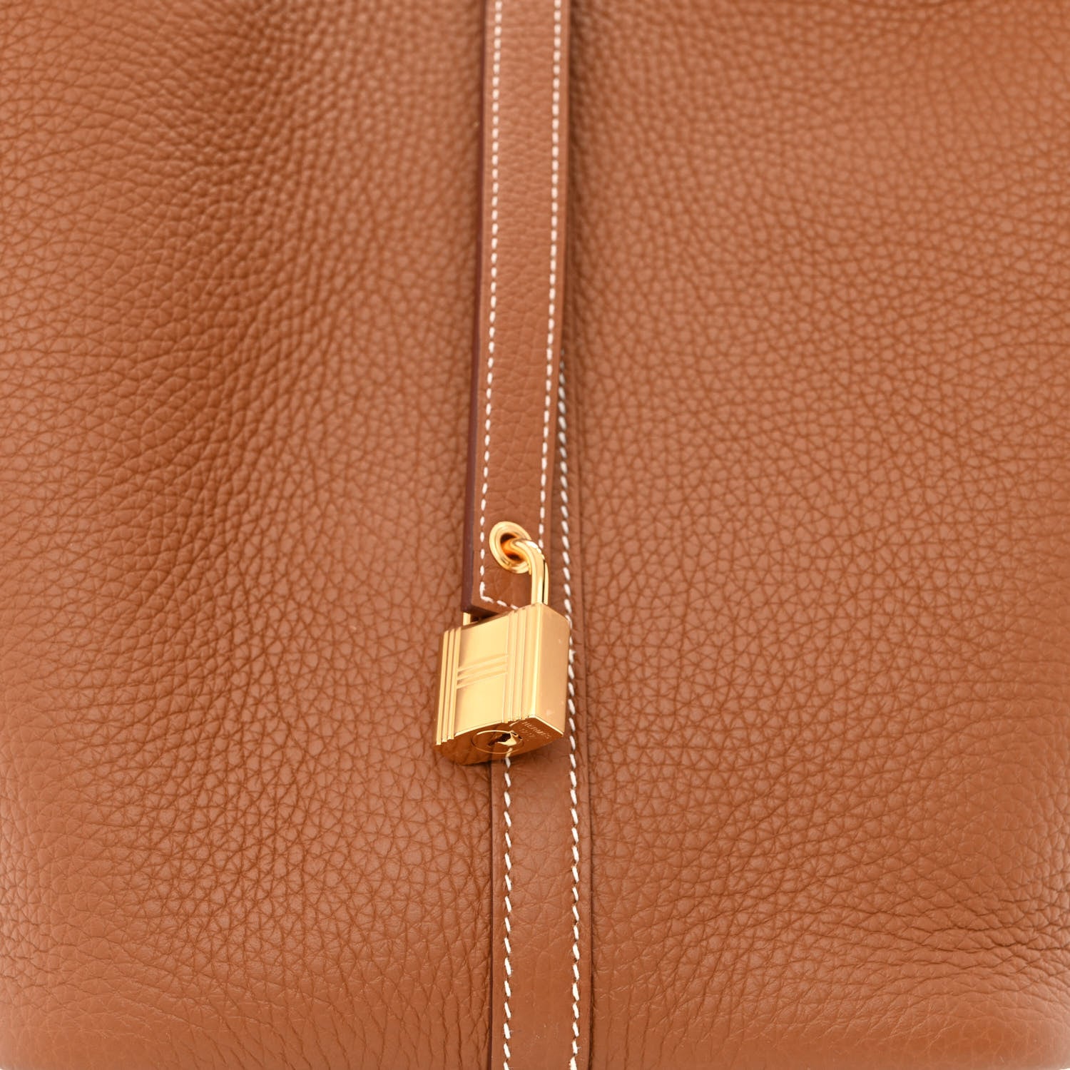 Hermes Taurillon Clemence Picotin Lock 22 MM Gold 8 of 11