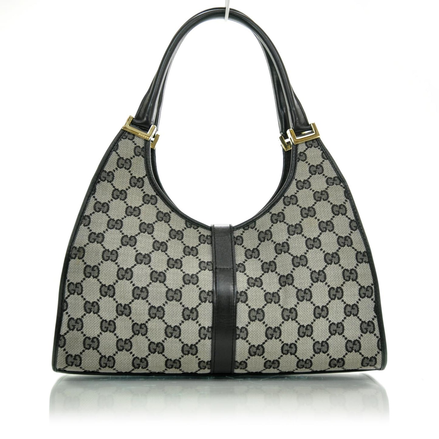 Monogram Bardot Shoulder Bag Black