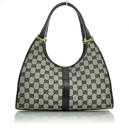 Gucci Monogram Bardot Shoulder Bag Black 4 of 10