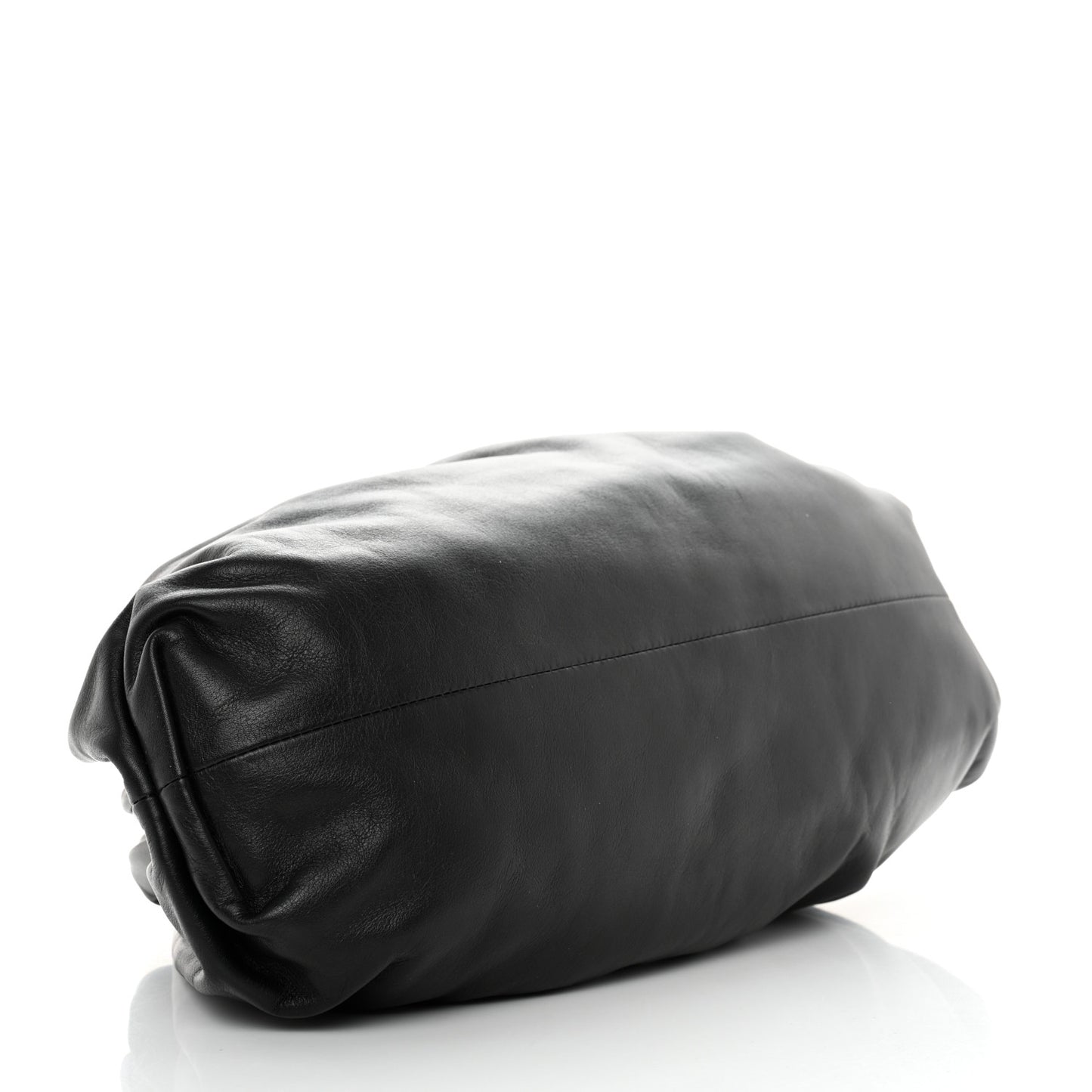 Smooth Butter Calf The Pouch Oversized Clutch Black