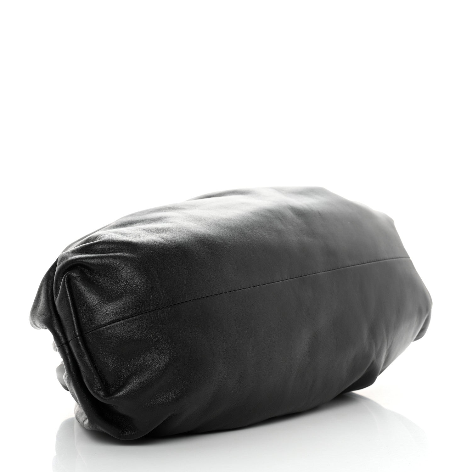 Bottega Veneta Smooth Butter Calf The Pouch Oversized Clutch Black 4 of 8