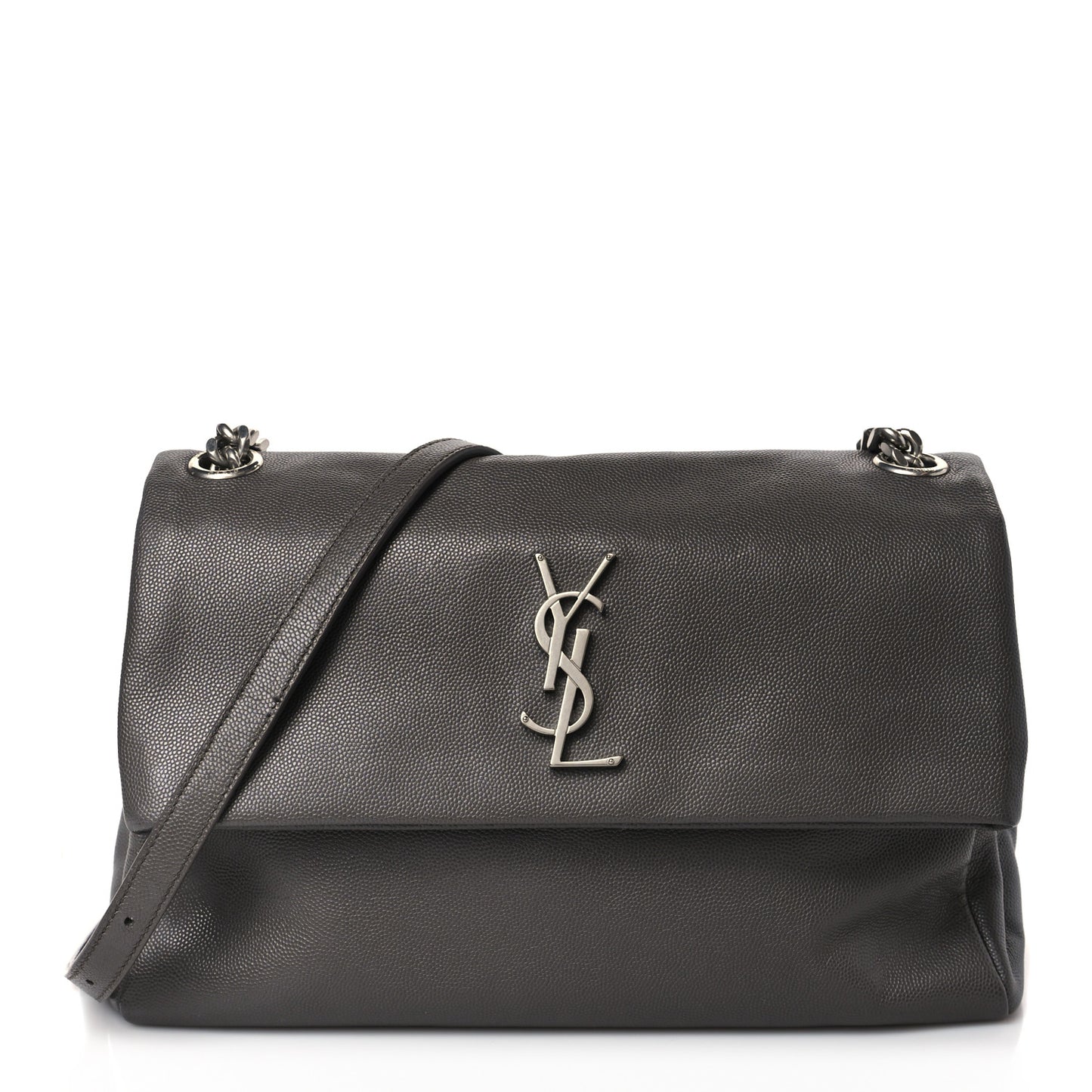 Grain De Poudre Medium West Hollywood Monogram Fold-Over Earth