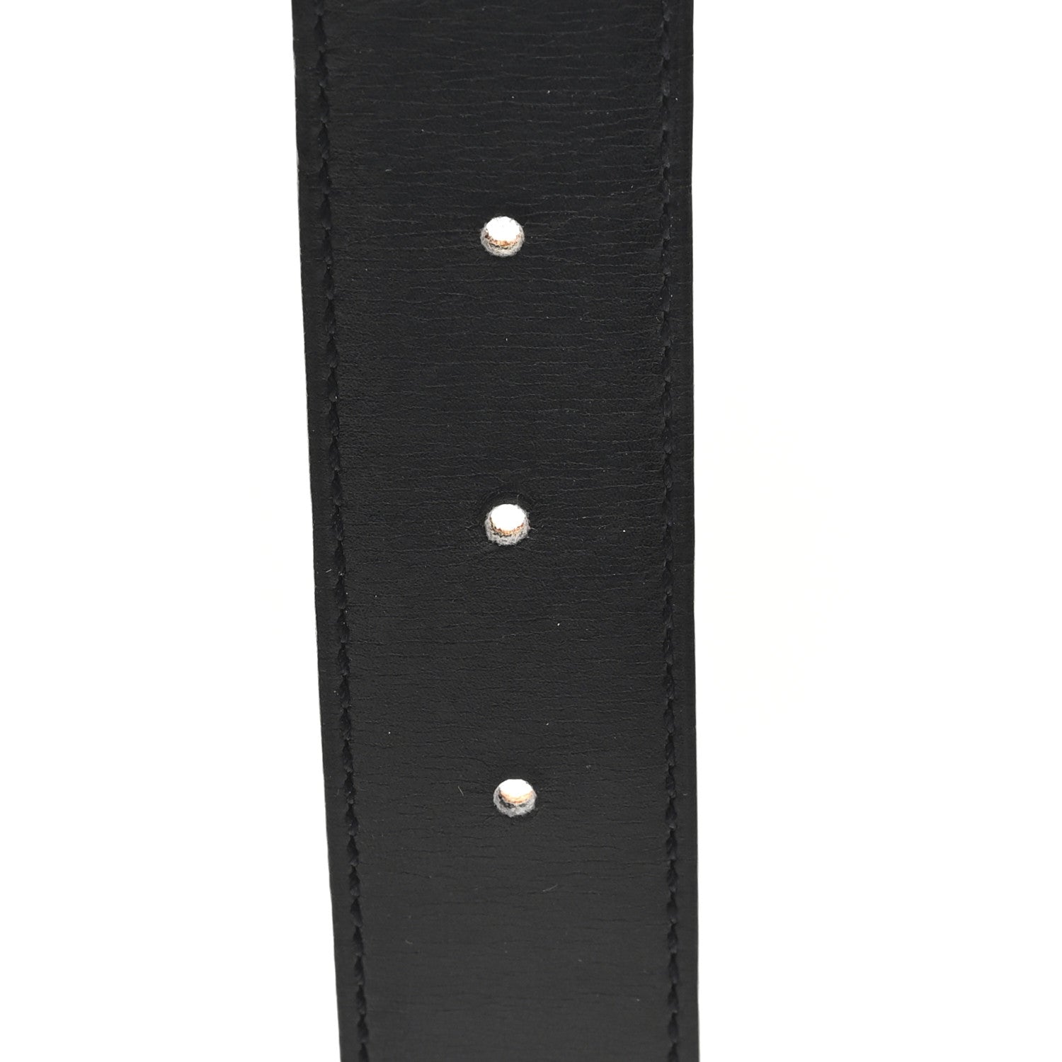 Hermes Box Courchevel 24mm Constance H Belt  70 28 Black Gold 4 of 6