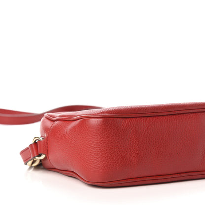 Gucci Pebbled Calfskin Small Soho Disco Bag Tabasco Red 10 of 16