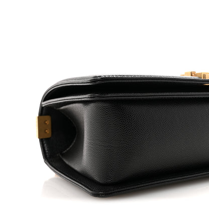 Chanel Caviar Quilted Medium Boy Flap Black 9 of 10