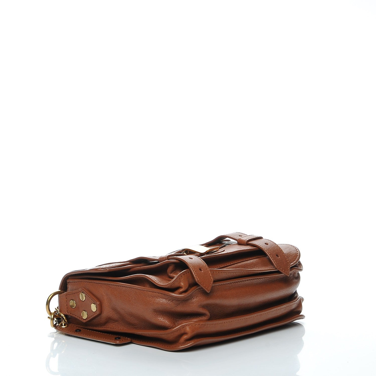 Proenza Schouler Lambskin PS1 Mini Pouch Messenger Saddle 4 of 9