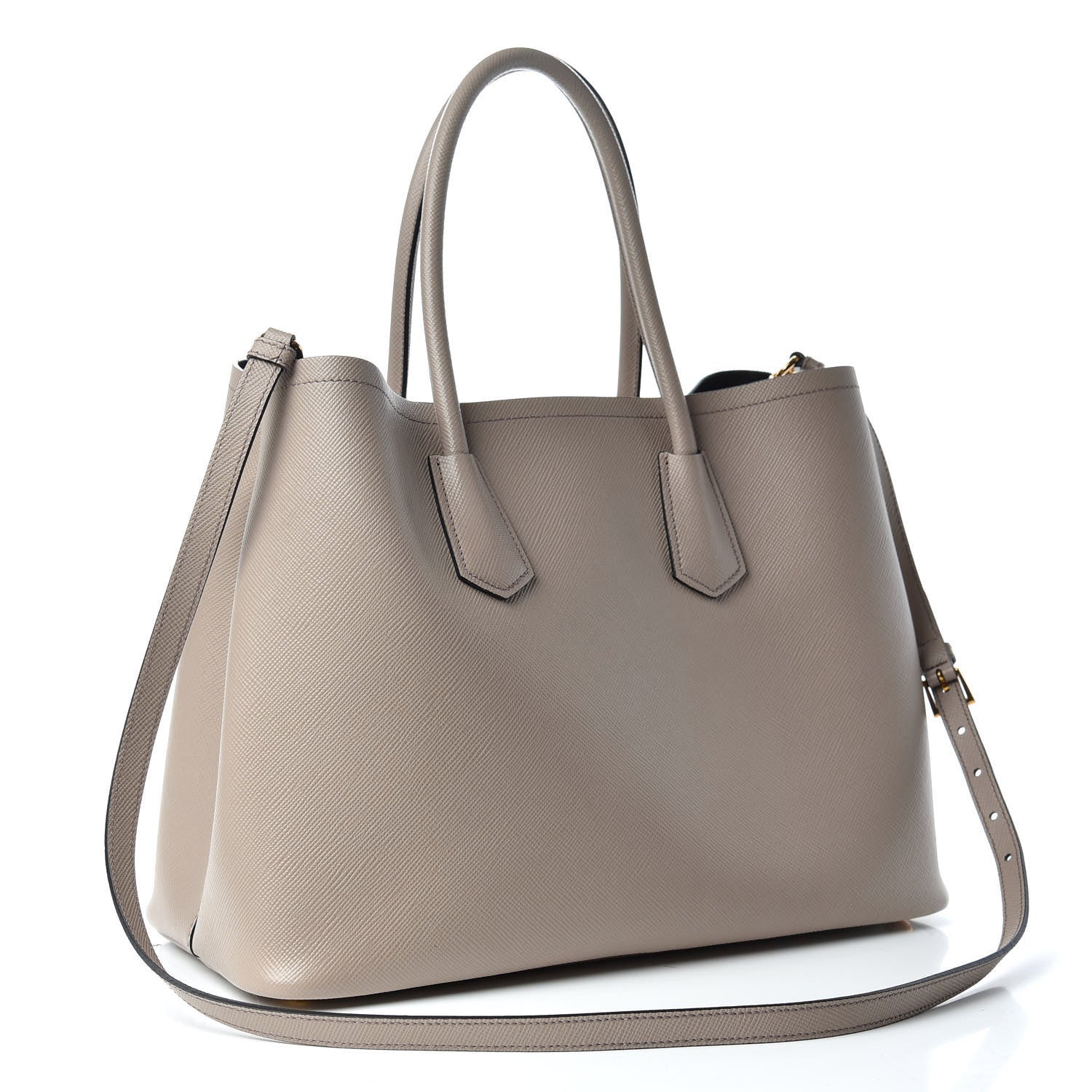 Prada Saffiano Cuir Large Double Bag Cammeo 3 of 9