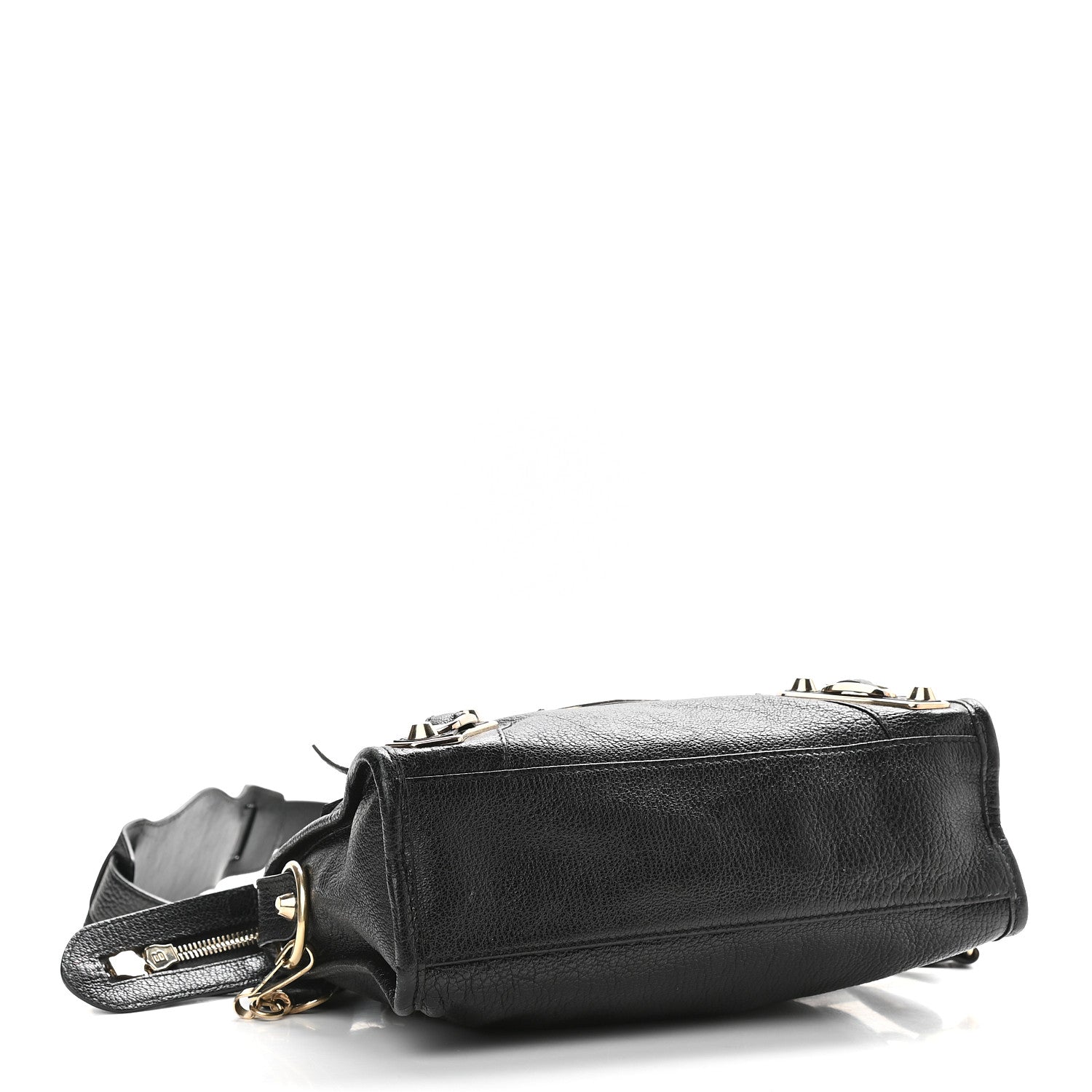 Balenciaga Chevre Gold Metallic Edge Hardware Mini City Black 4 of 10