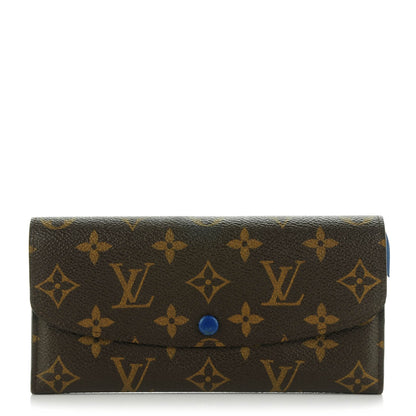 Louis Vuitton Monogram Emilie Wallet Blue 1 of 7