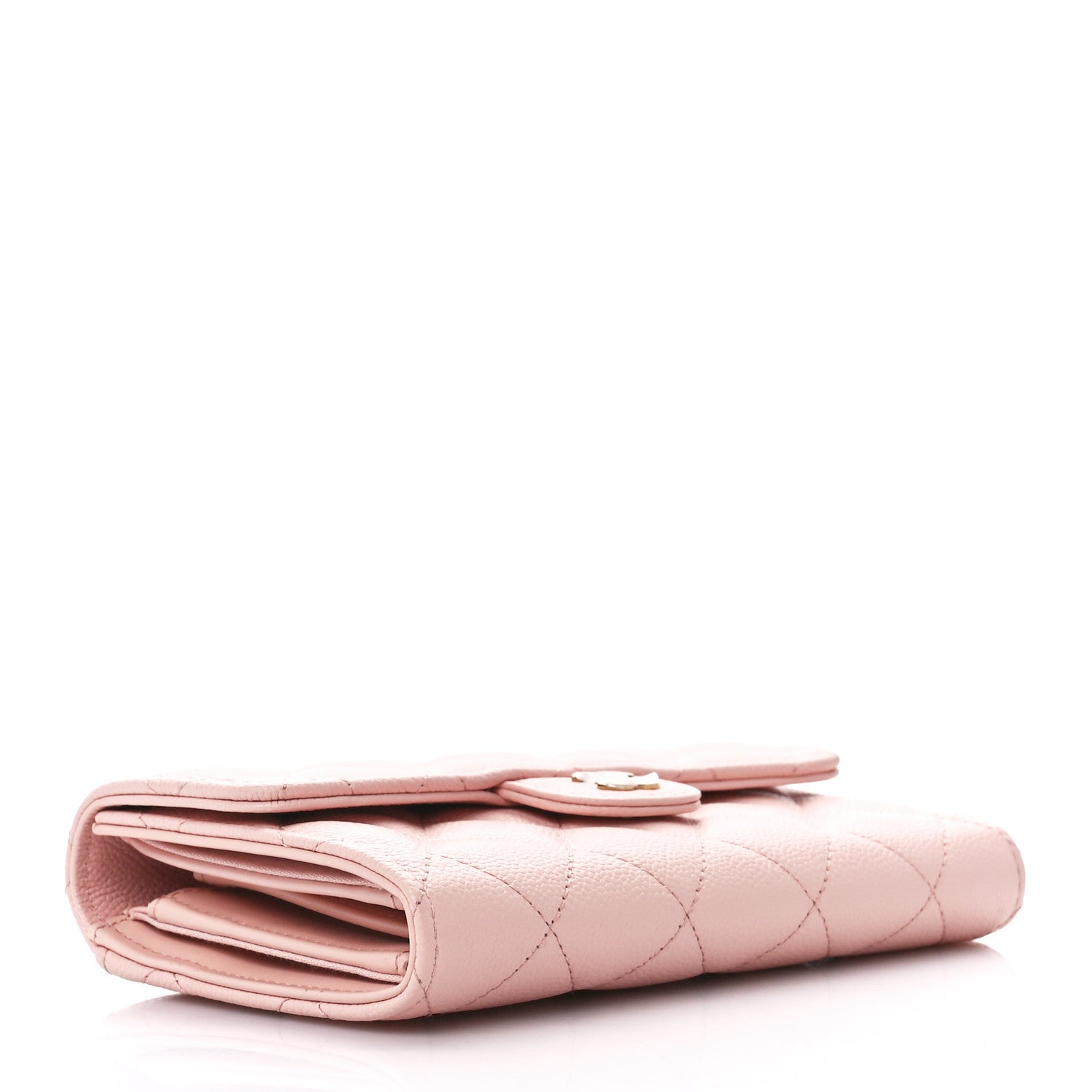 Chanel Caviar Quilted Medium Flap Wallet Light Pink 4 of 14