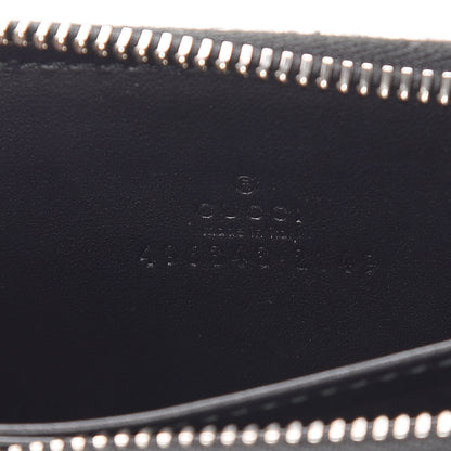 Gucci GG Supreme Monogram Night Courrier Embroidered Zip Around Card Case 6 of 11