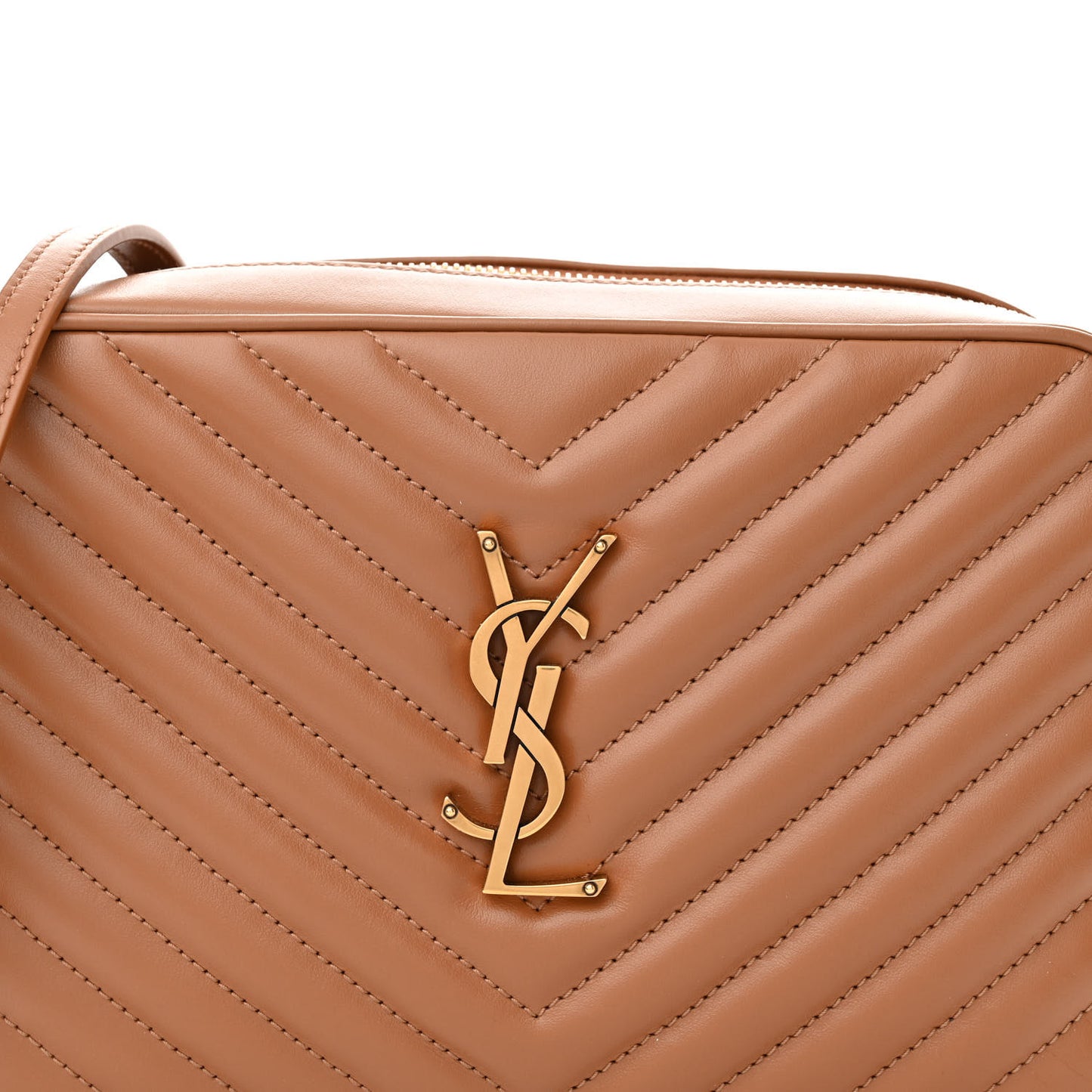 Calfskin Matelasse Monogram Lou Camera Bag Cinnamon