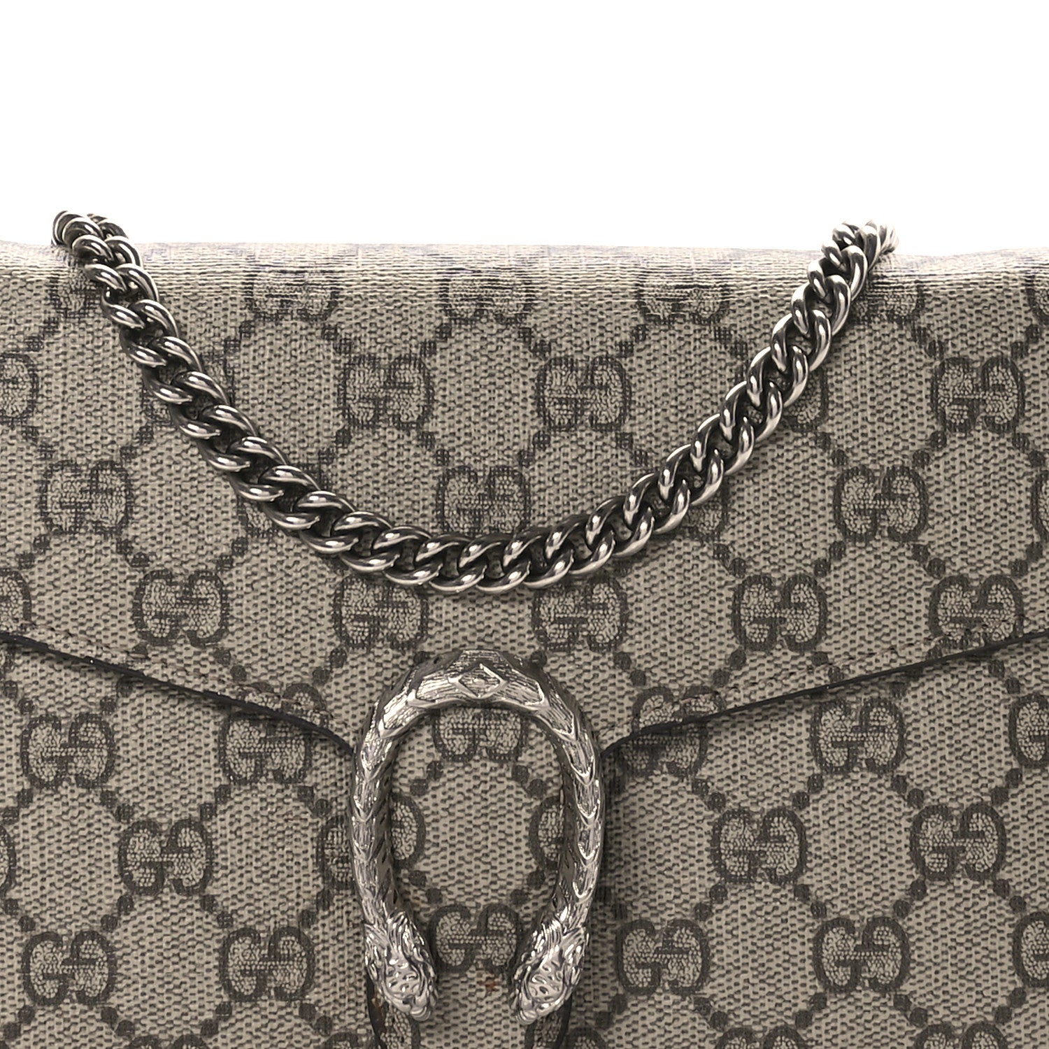 Gucci GG Supreme Monogram Mini Dionysus Chain Wallet Beige Taupe 7 of 12