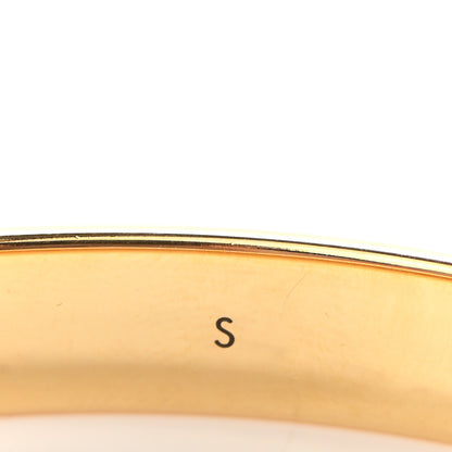 Louis Vuitton Brass Monogram Nanogram Cuff S Gold 4 of 7