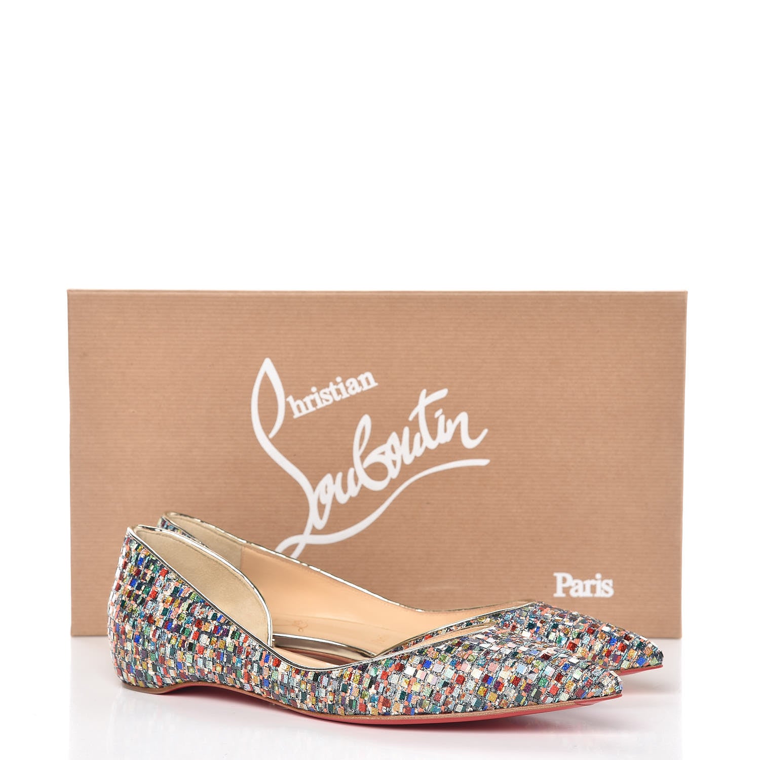 Christian Louboutin Tresse Vitraux Specchio Iriza Flats 37 Multicolor 8 of 8