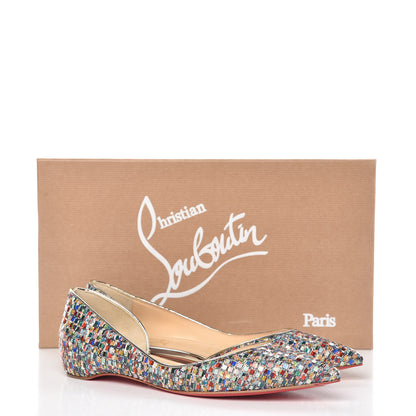 Christian Louboutin Tresse Vitraux Specchio Iriza Flats 37 Multicolor 8 of 8