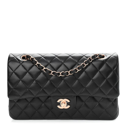 Chanel Lambskin Quilted Medium Double Flap Black 1 of 14