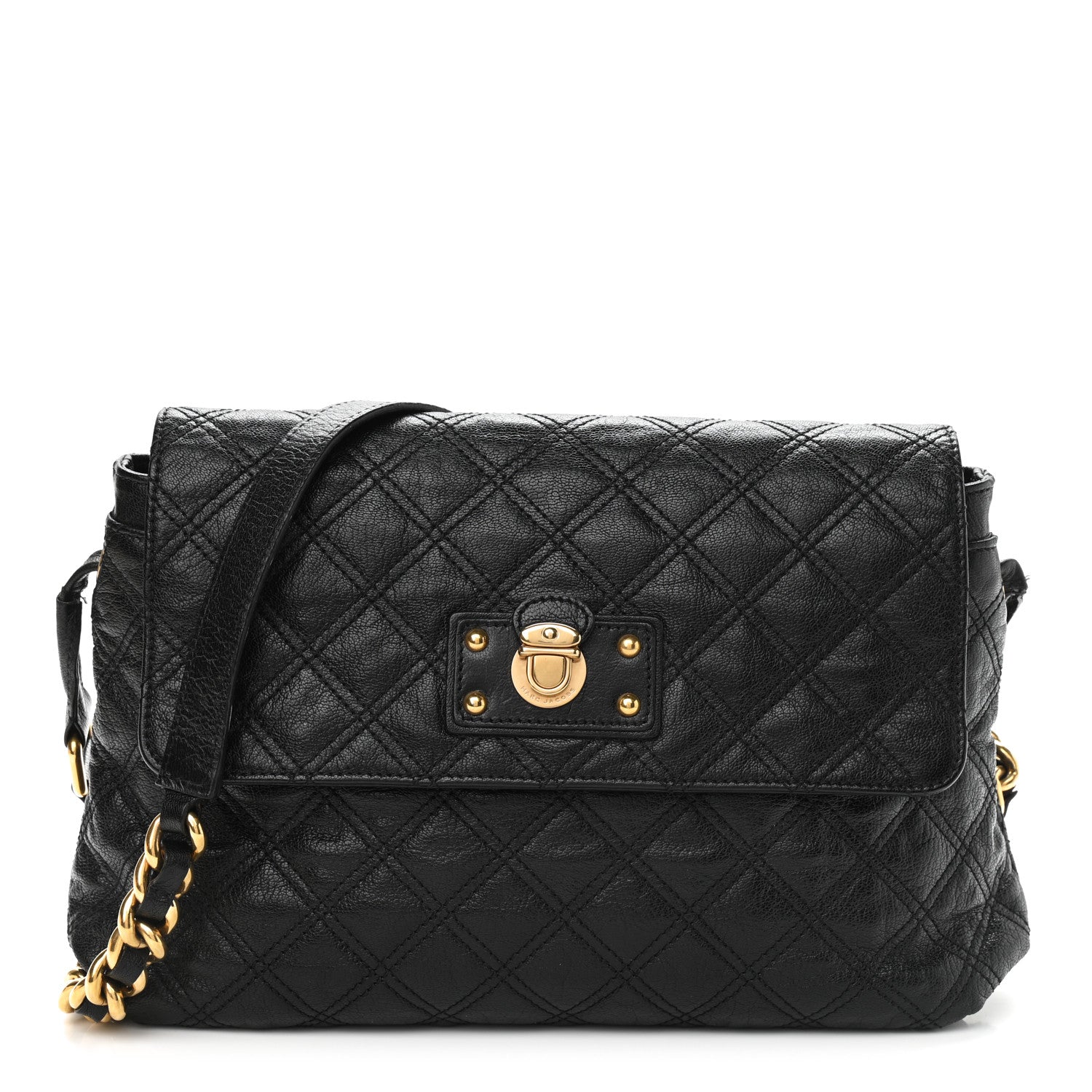 Marc Jacobs Lambskin Quilted The XL Single Flap Black 1 of 12