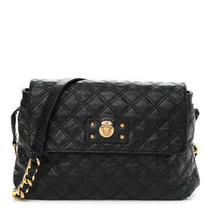 Marc Jacobs Lambskin Quilted The XL Single Flap Black 1 of 12