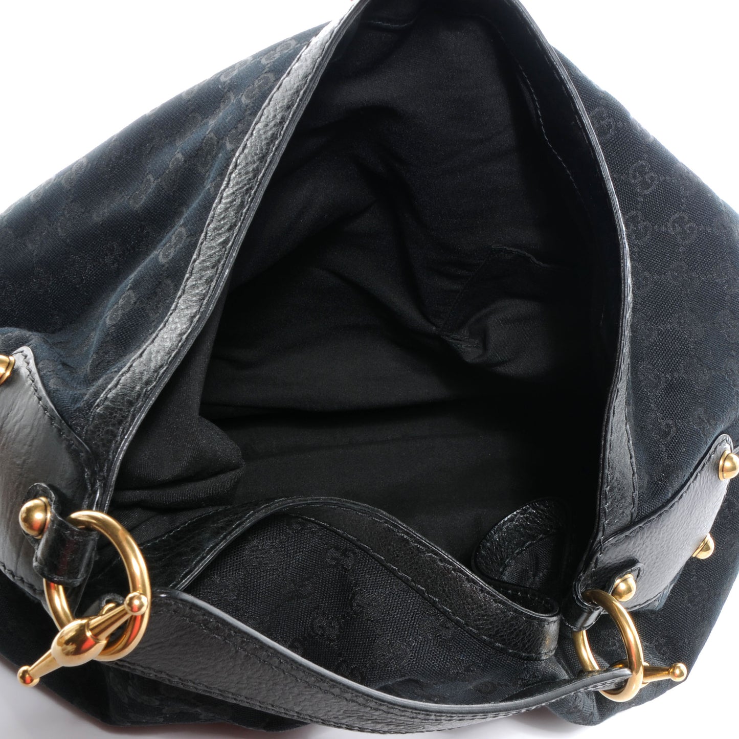 Monogram Large Jockey Hobo Black