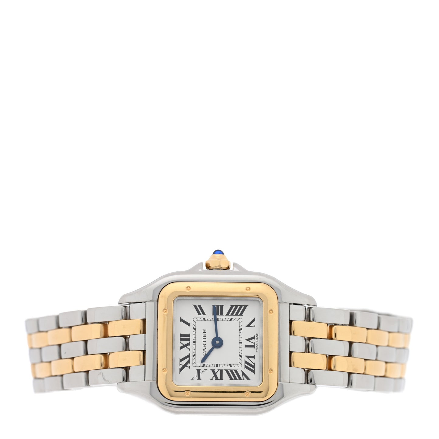 Stainless Steel 18K Yellow Gold 22mm Panthere Quartz Watch