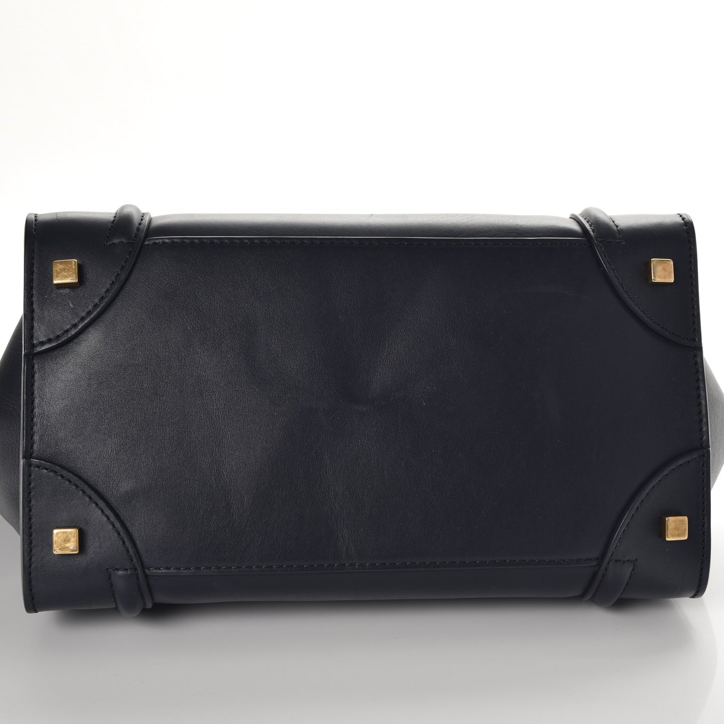 Smooth Calfskin Mini Luggage Navy Blue