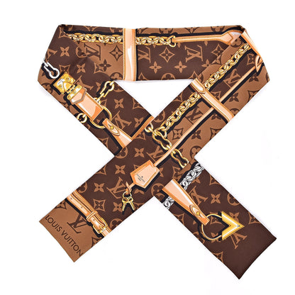 Louis Vuitton Silk Monogram Confidential Bandeau Brown 1 of 4