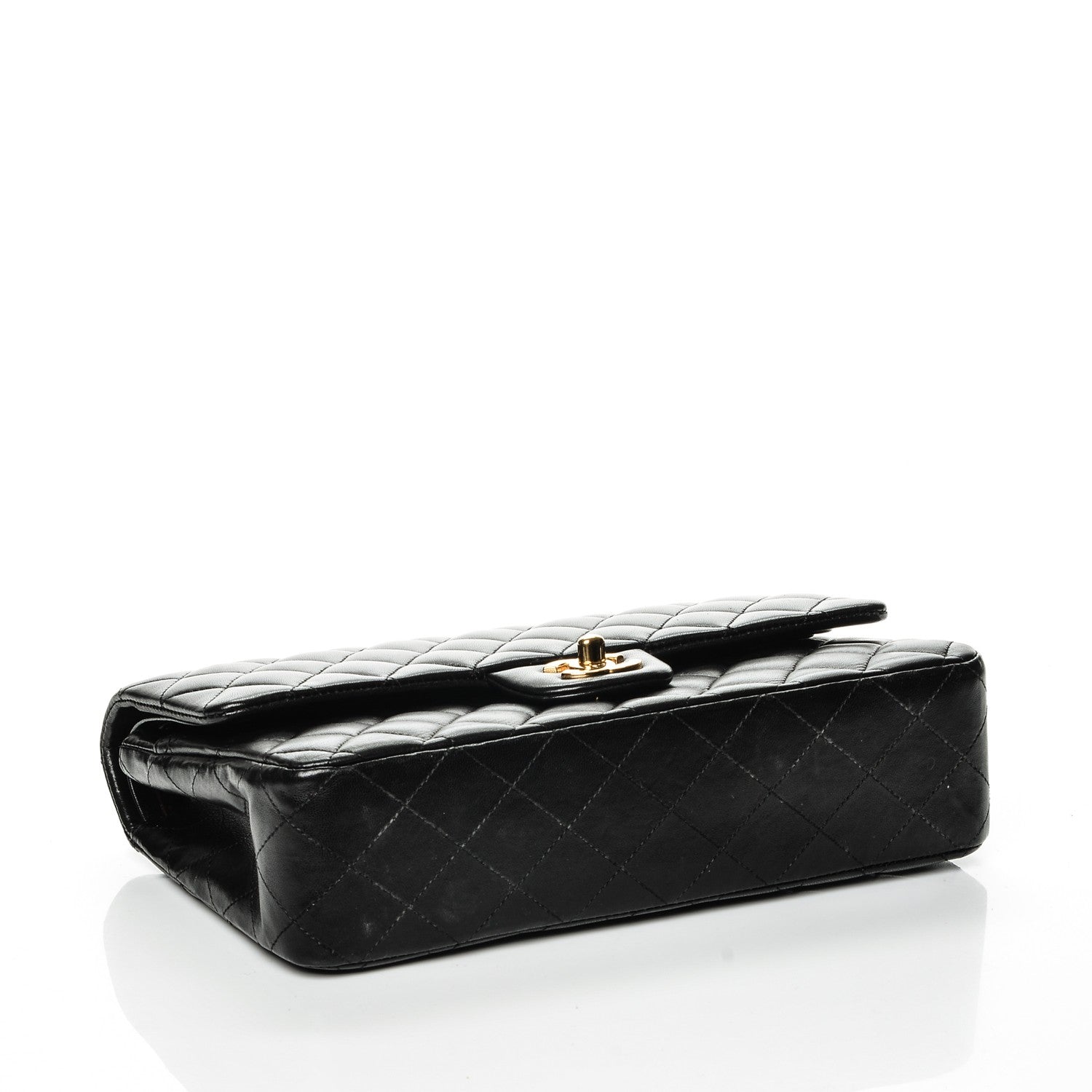 Chanel Lambskin Quilted Medium Double Flap Black 4 of 7