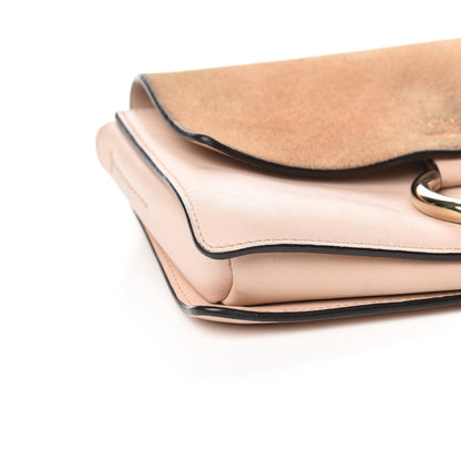 Chloe Suede Calfskin Small Faye Shoulder Bag Cement Pink 15 of 19