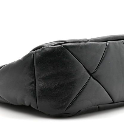 Prada Nappa Triangle Quilted Patchwork System Bag Black 9 of 9