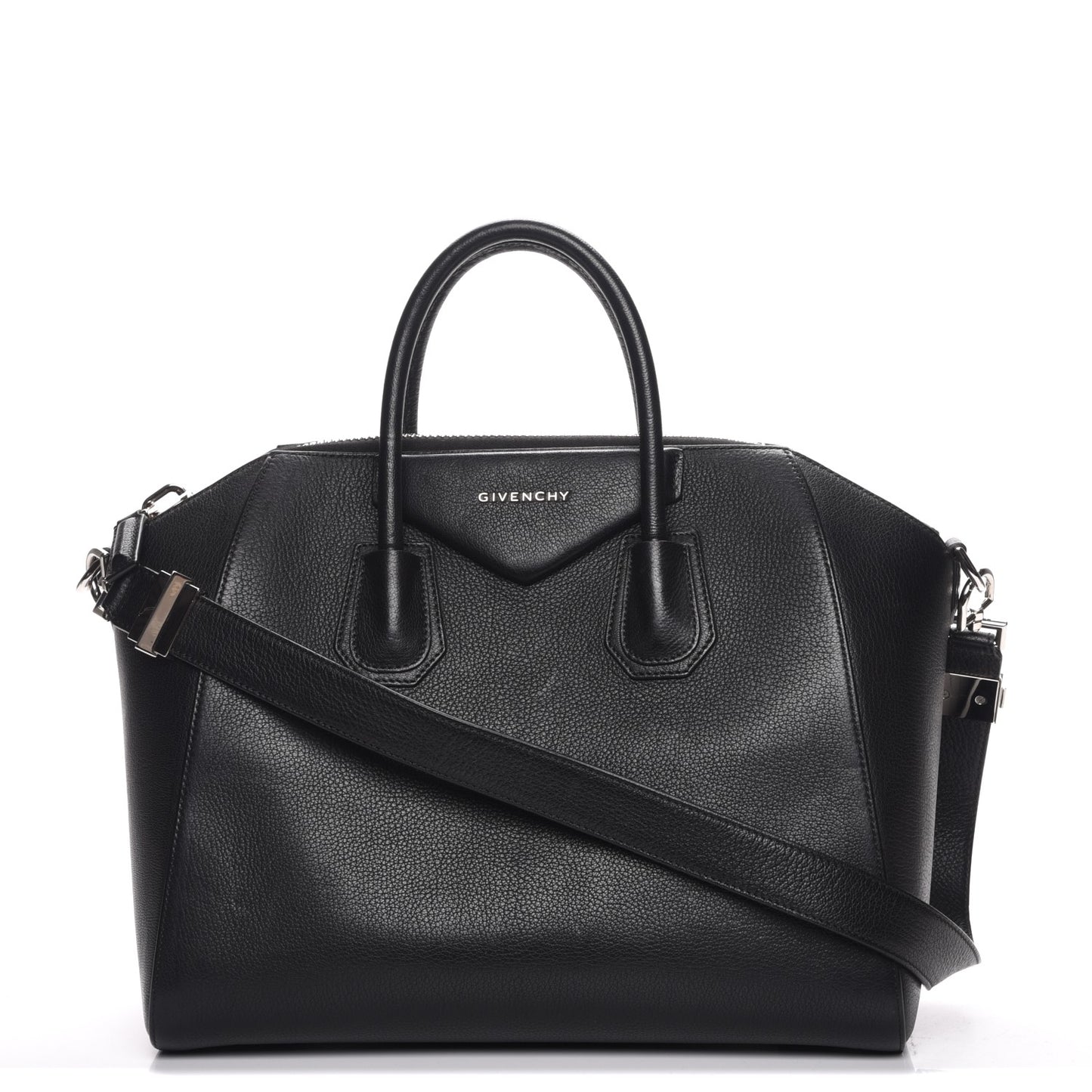 Sugar Goatskin Medium Antigona Black
