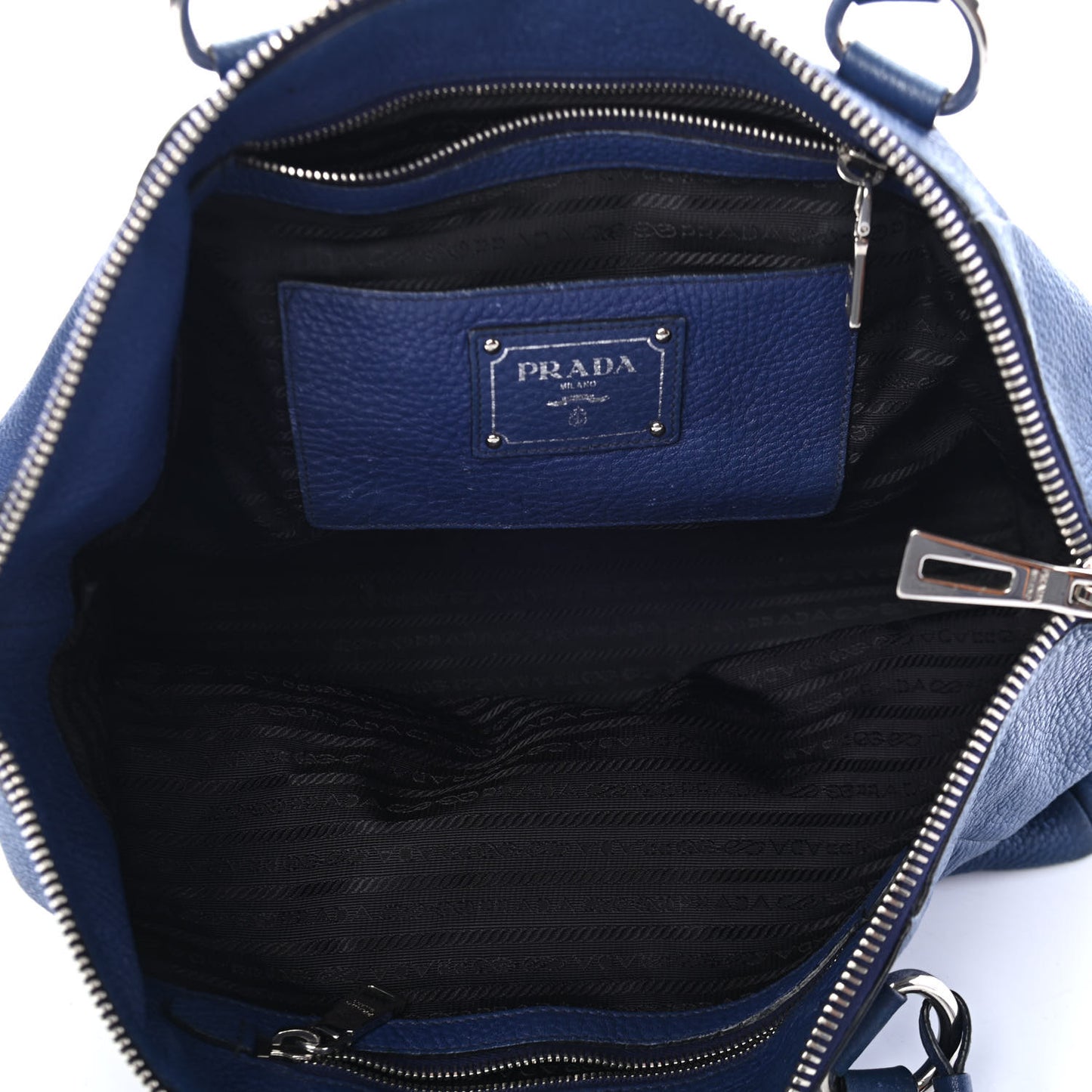 Vitello Daino Double Handle Satchel Inchiostro