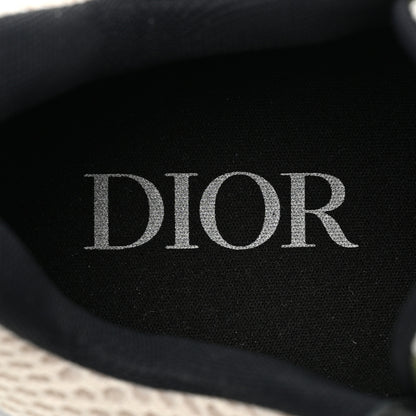 Christian Dior Technical Mesh Calfskin Mens B22 Sneakers 44 Olive Green Black Grey White 8 of 10