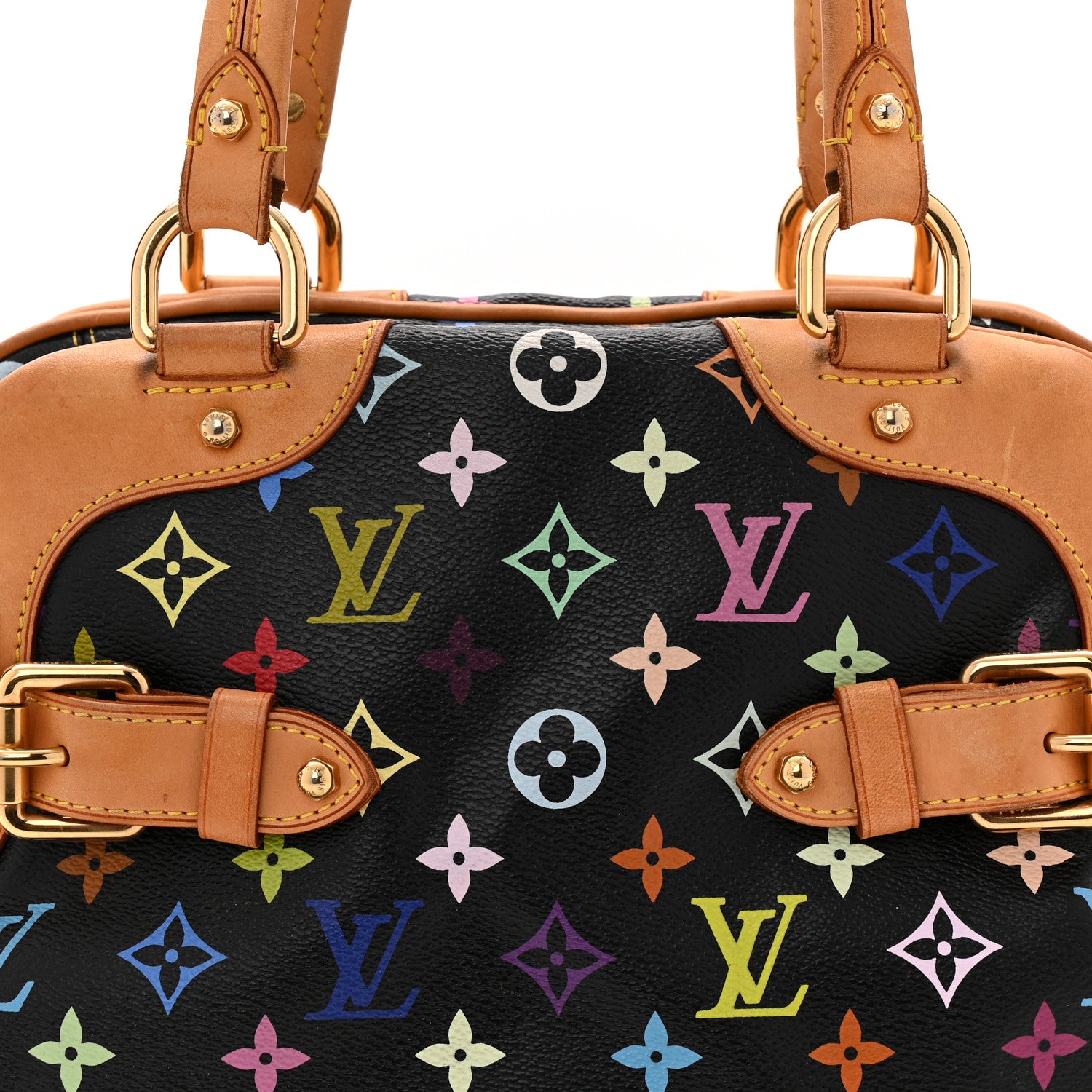 Louis Vuitton Monogram Multicolor Claudia Black 7 of 9