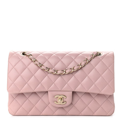 Chanel Lambskin Quilted Medium Double Flap Light Pink 1 of 11