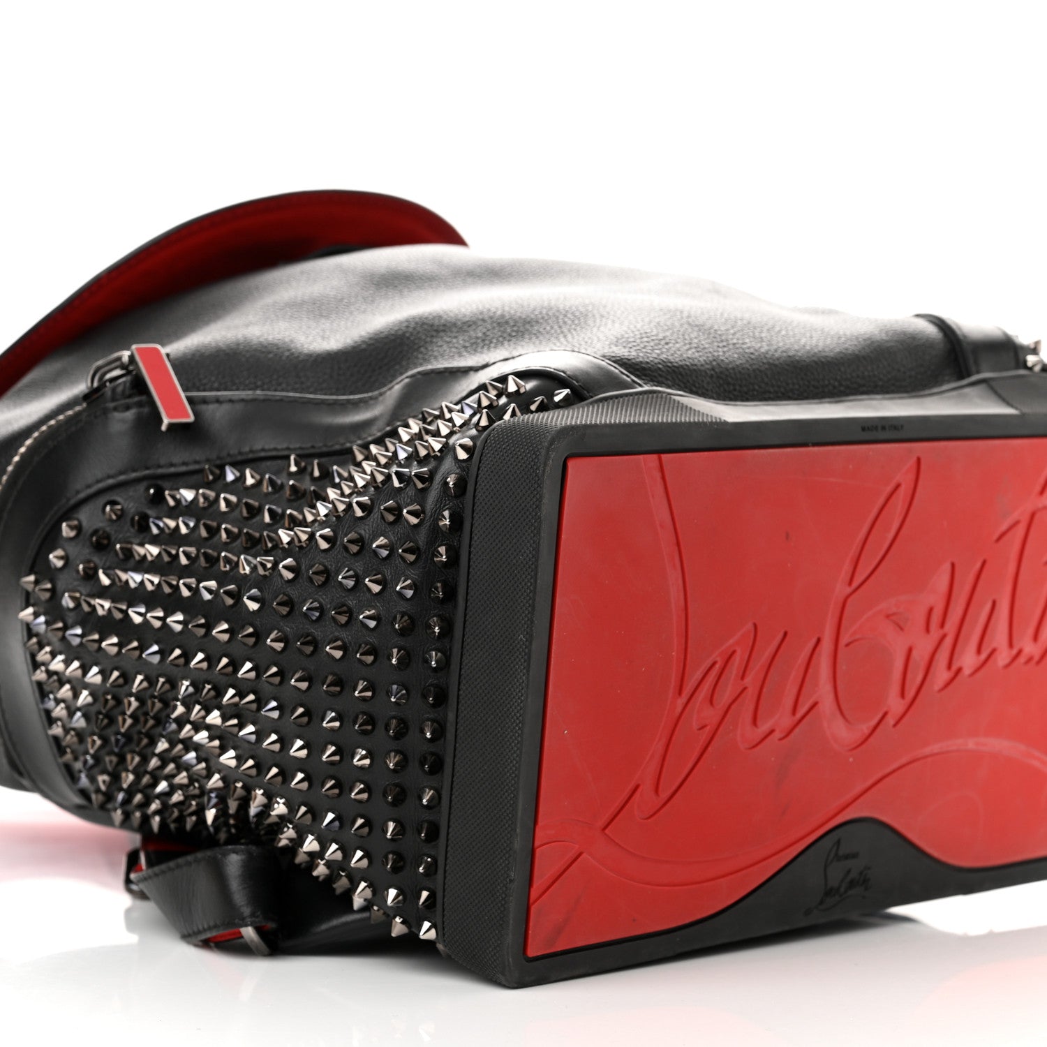 Christian Louboutin Calfskin Spiked Explorafunk Backpack Black 9 of 13