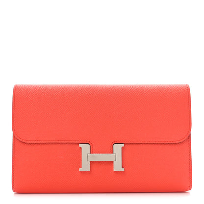 Hermes Epsom Constance Long Wallet Capucine 1 of 9